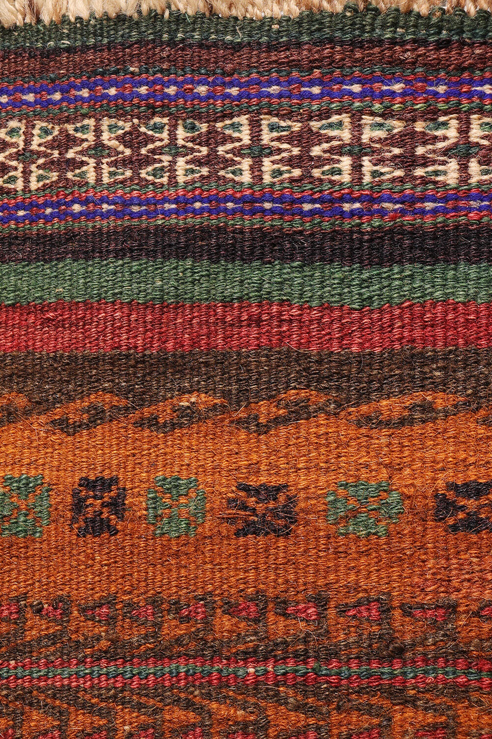 Vintage Baluch kilim from Afghanistan. 299x132 cms - Image 5