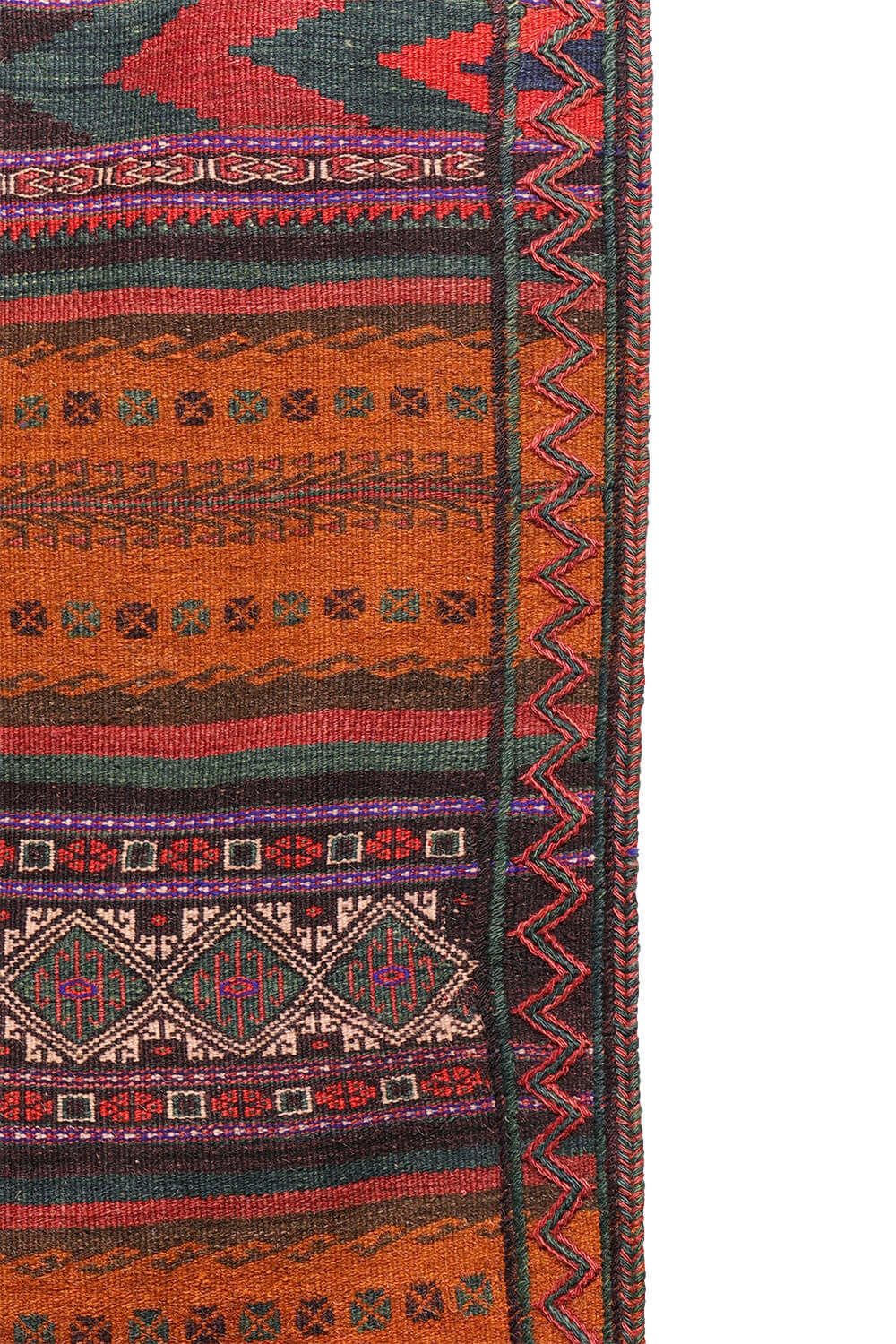 Vintage Baluch kilim from Afghanistan. 299x132 cms - Image 6