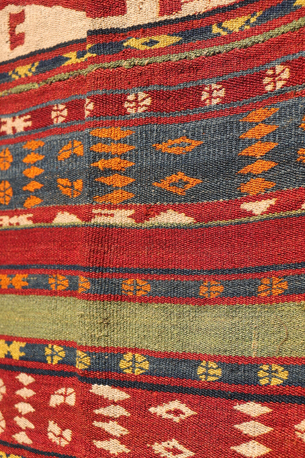 Antique Uzbek gudjeri kilim from Afghanistan. 302x160 cms - Image 5
