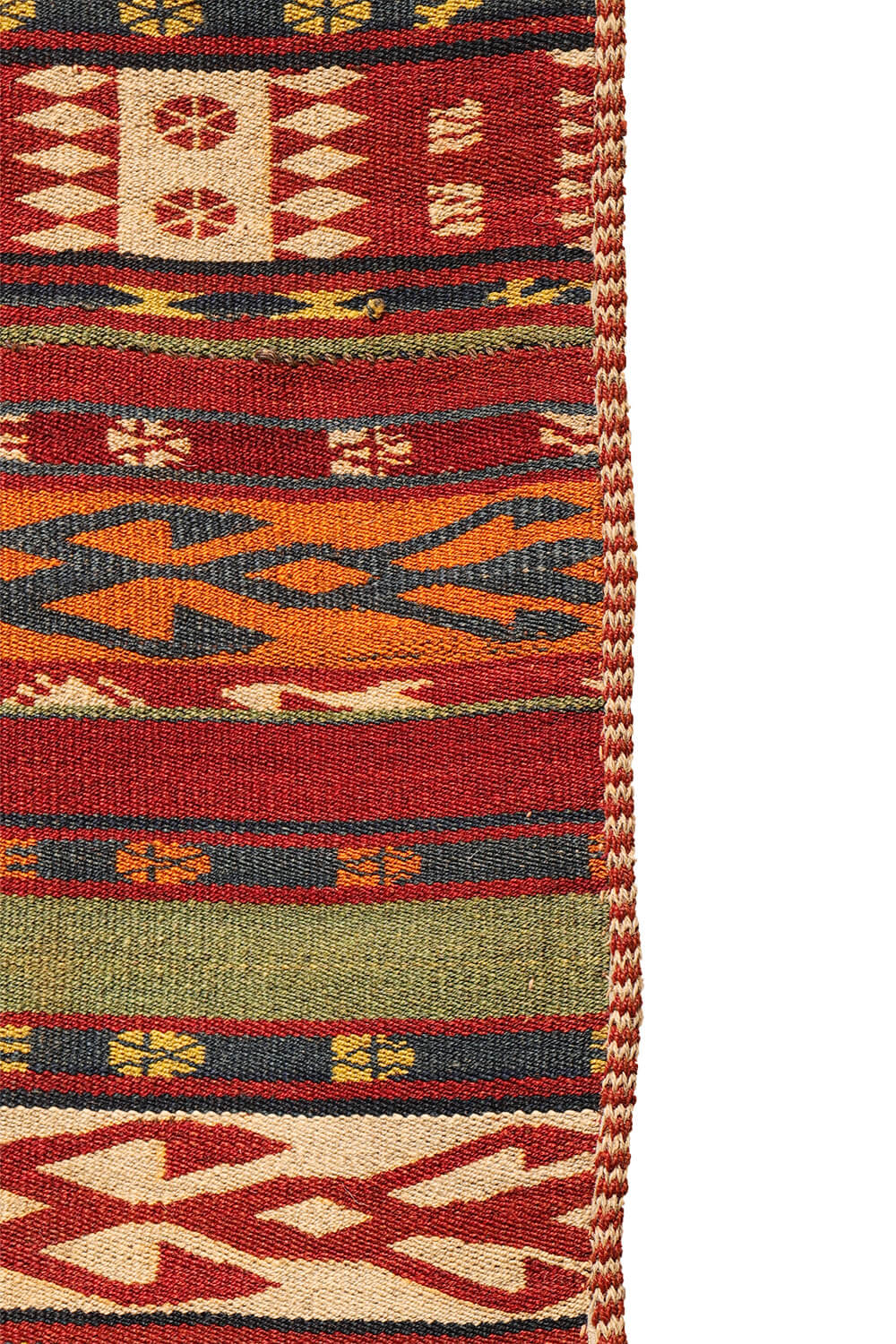 Antique Uzbek gudjeri kilim from Afghanistan. 302x160 cms - Image 6