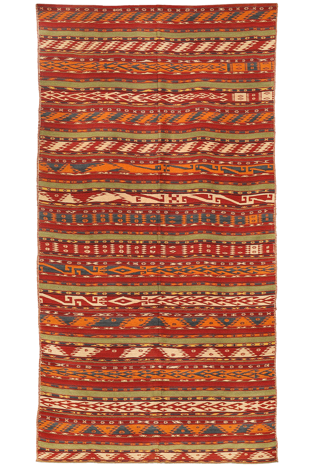 Antique Uzbek gudjeri kilim from Afghanistan. 302x160 cms - Image 7