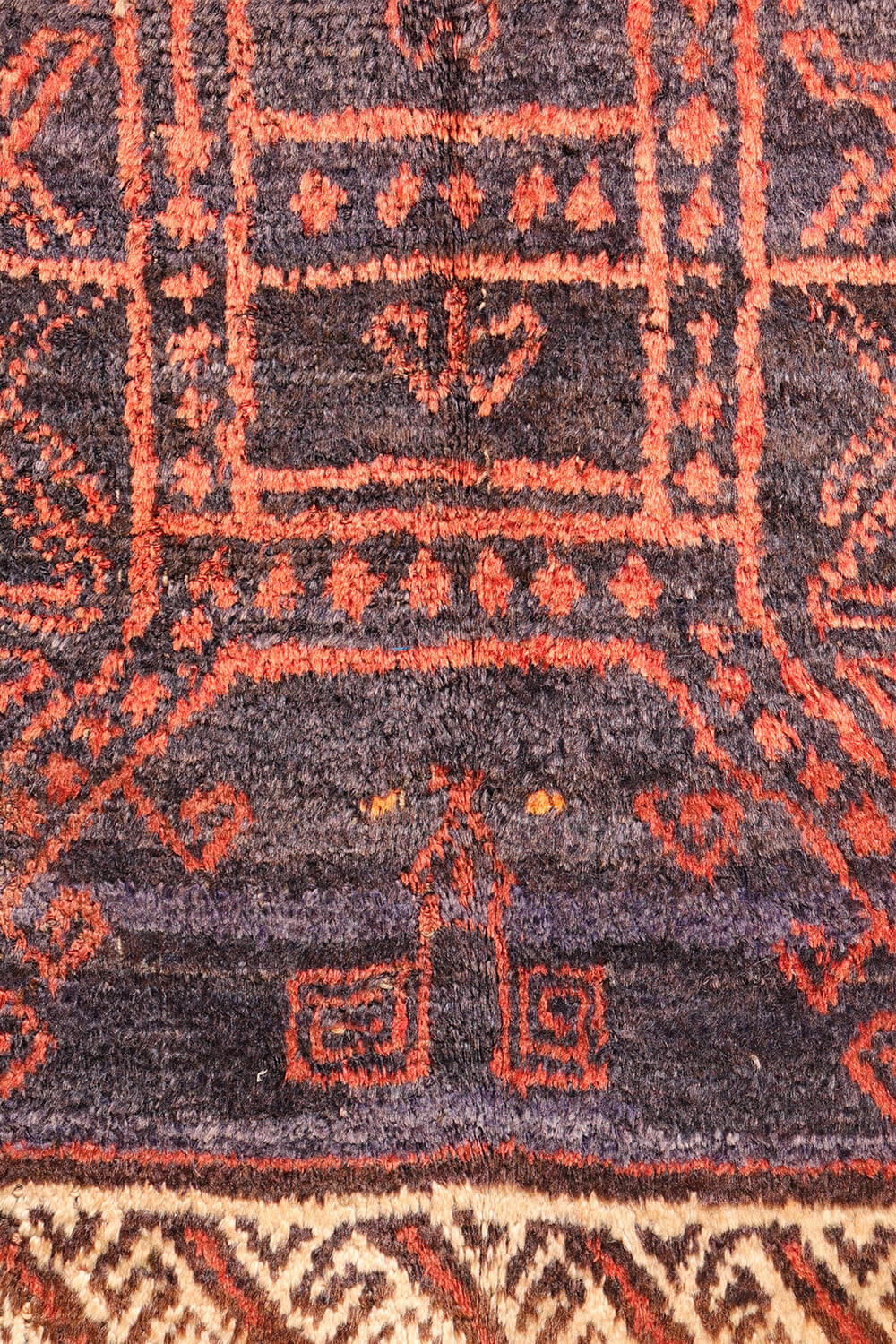 Alfombra semi antigua Baluch, Afganistán. 227x155 cms - Imagen 6