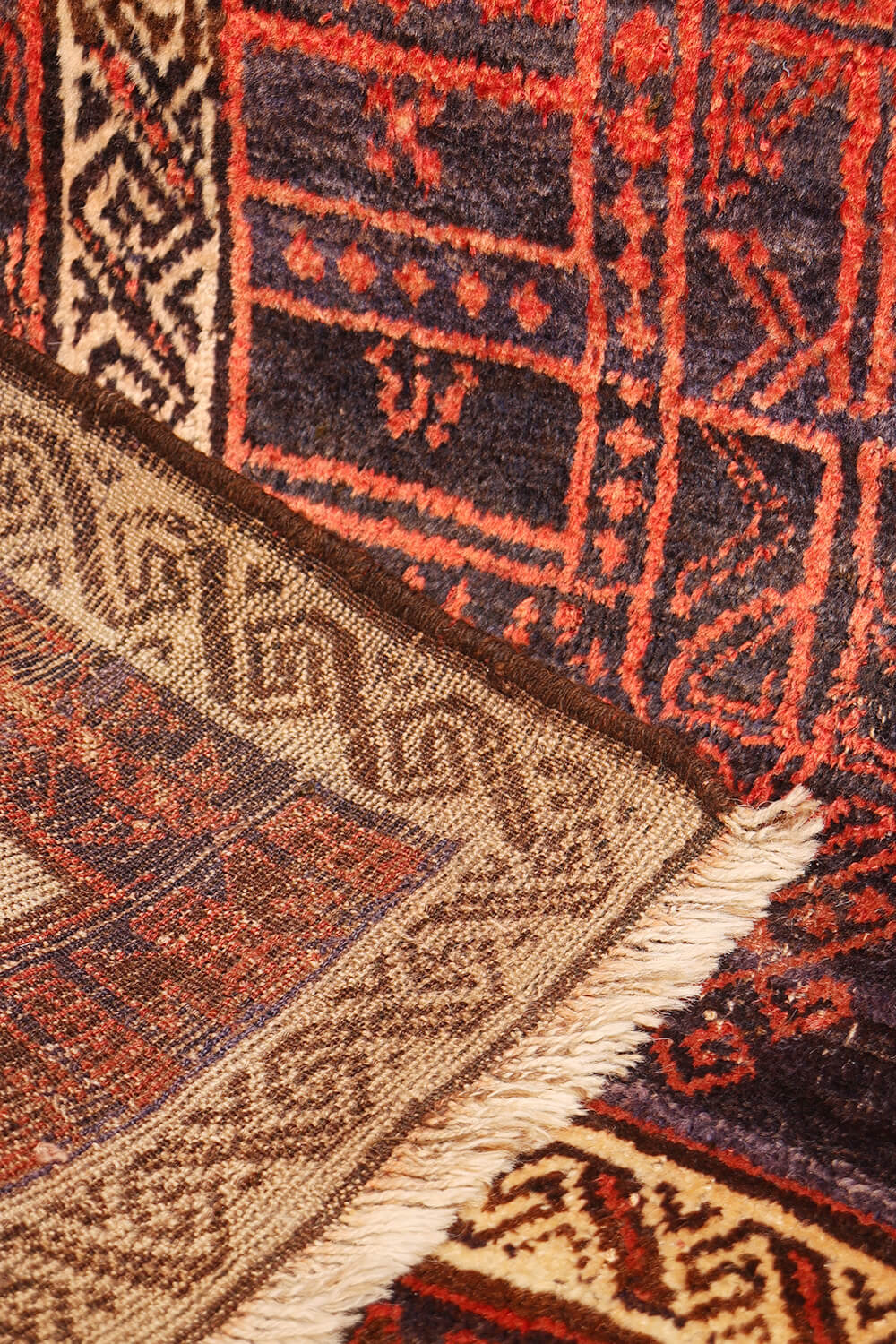 Alfombra semi antigua Baluch, Afganistán. 227x155 cms - Imagen 10