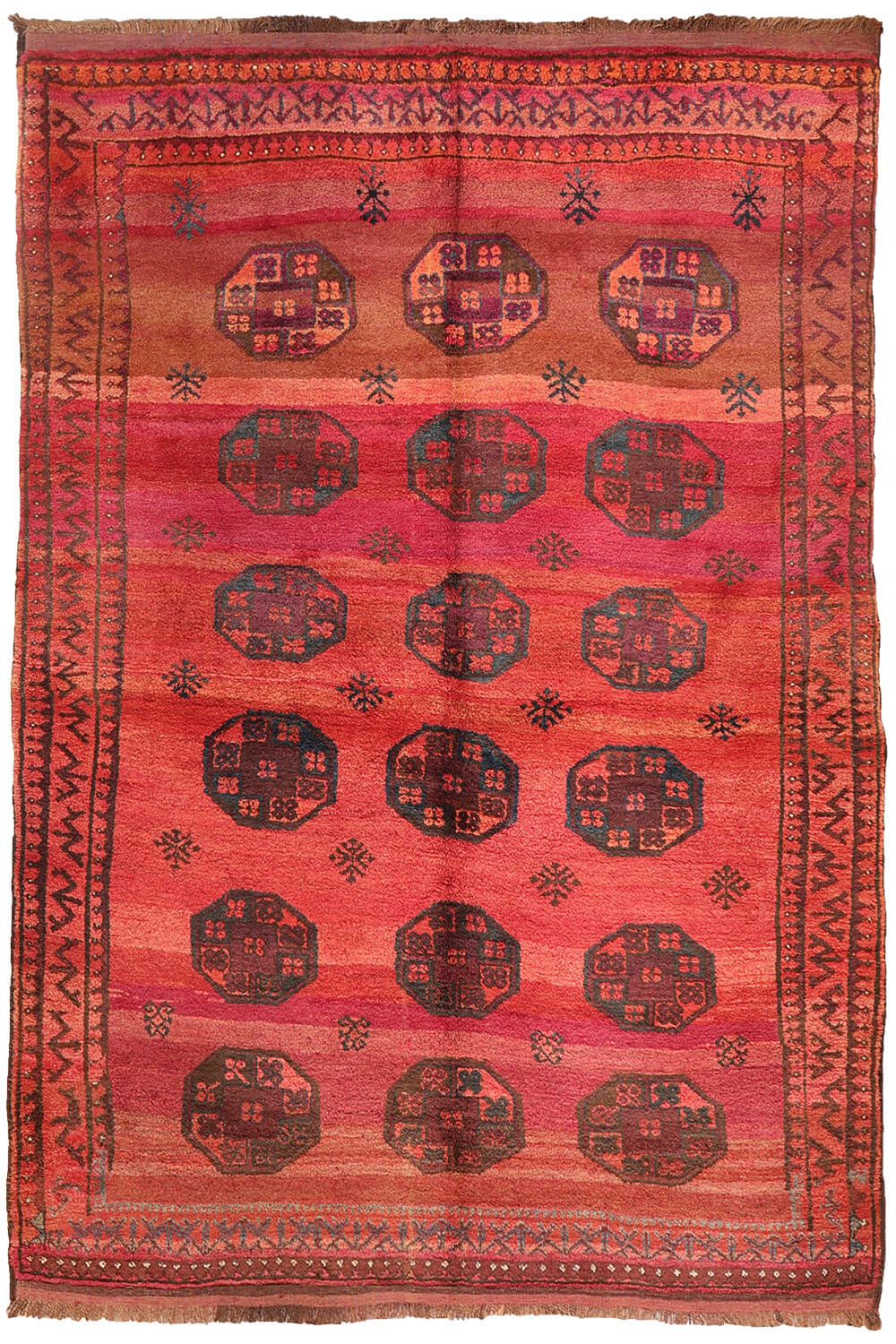 Alfombra semi-antigua Baluch de Afganistán. 237x165 cms - Imagen 2