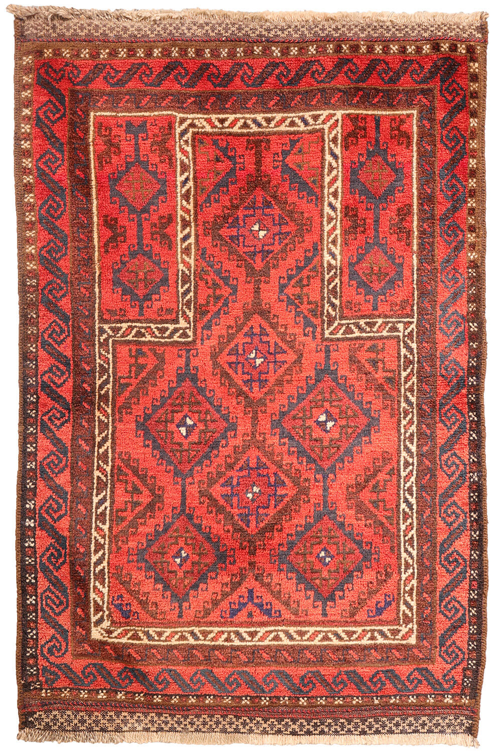 Semi-antique Baluch prayer rug from Afghanistan. 137x90 cms - Image 2