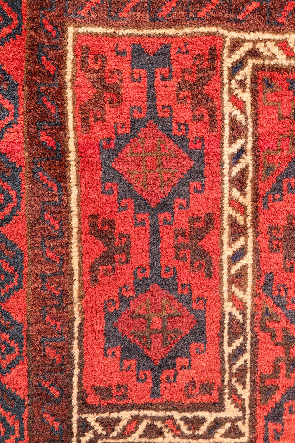Semi-antique Baluch prayer rug from Afghanistan. 137x90 cms - Image 6