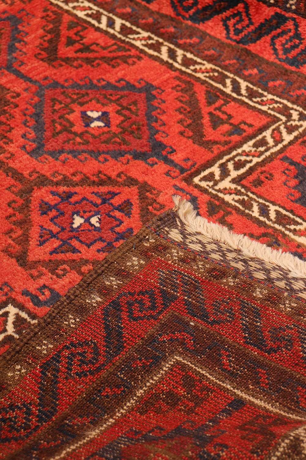 Semi-antique Baluch prayer rug from Afghanistan. 137x90 cms - Image 9