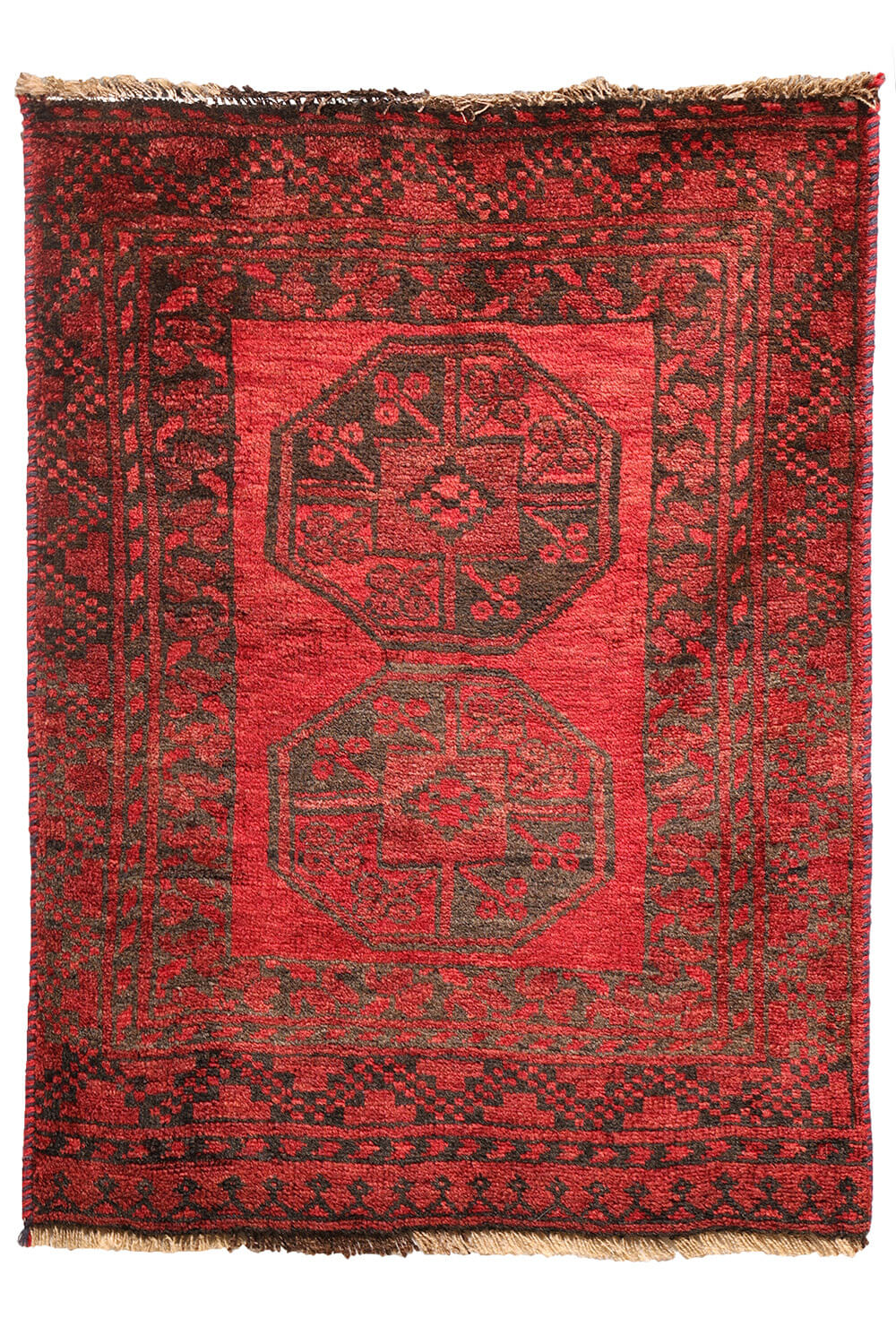 Alfombra semi-antigua Turkomana Ersari, Afganistán. 88x66 cms - Imagen 2