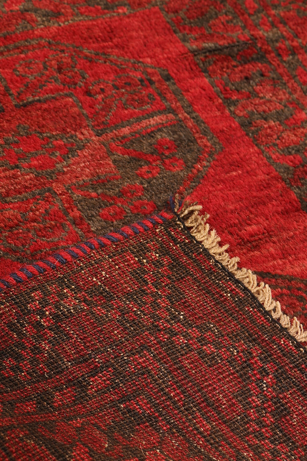 Alfombra semi-antigua Turkomana Ersari, Afganistán. 88x66 cms - Imagen 8