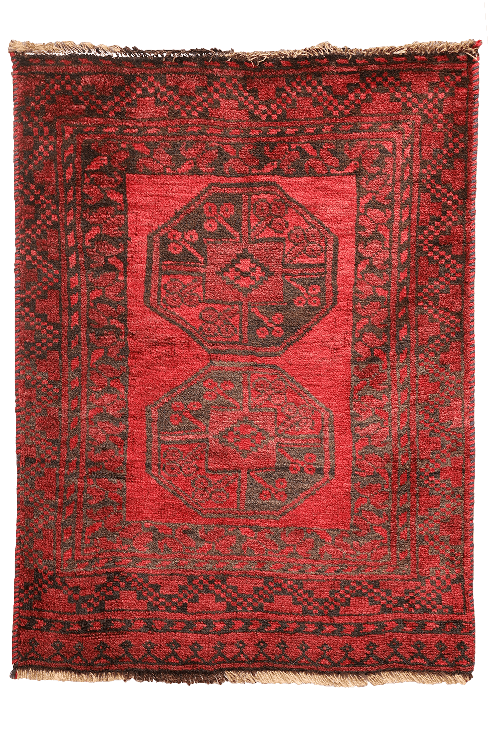 Alfombra semi-antigua Turkomana Ersari, Afganistán. 88x66 cms - Imagen 9