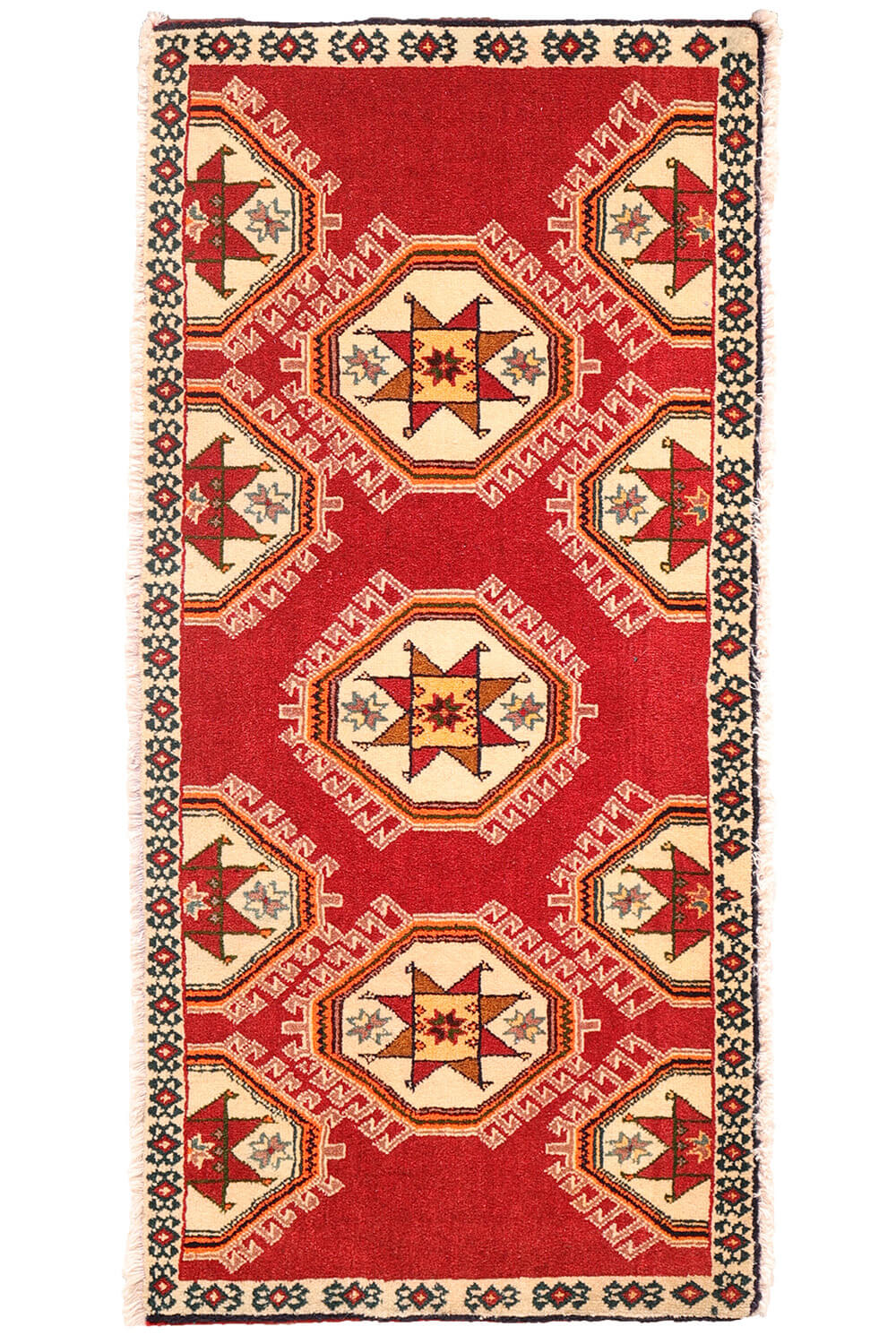 Alfombra vintage Qashqai, Irán. 110x53 cms - Imagen 2
