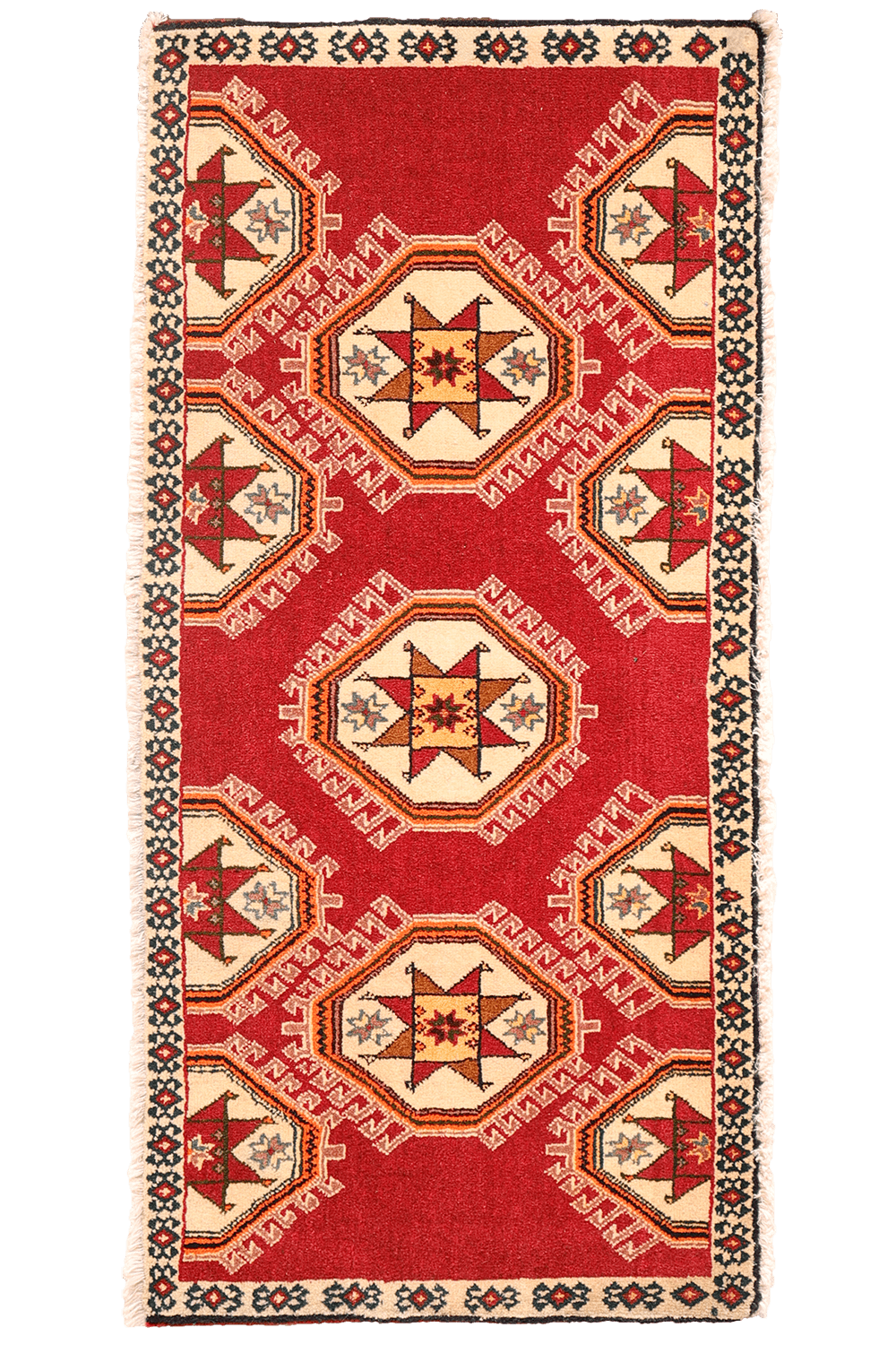 Alfombra vintage Qashqai, Irán. 110x53 cms - Imagen 8