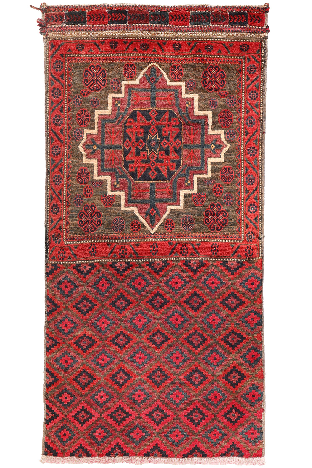 Alfombra semi antigua Baluch, Irán. 135x70 cms - Imagen 2