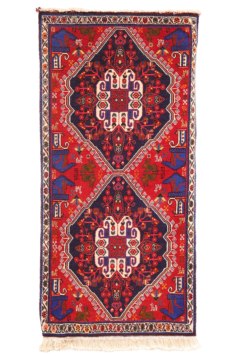 Alfombra Qashqai, Irán. 120x58 cms - Imagen 2