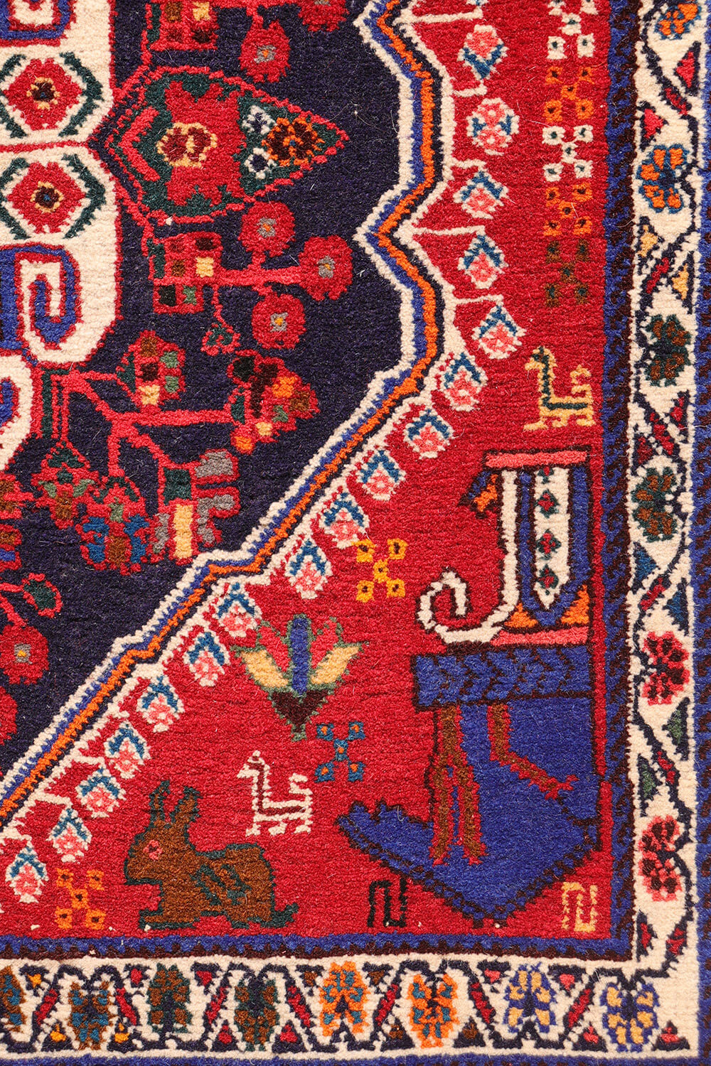 Alfombra Qashqai, Irán. 120x58 cms - Imagen 5