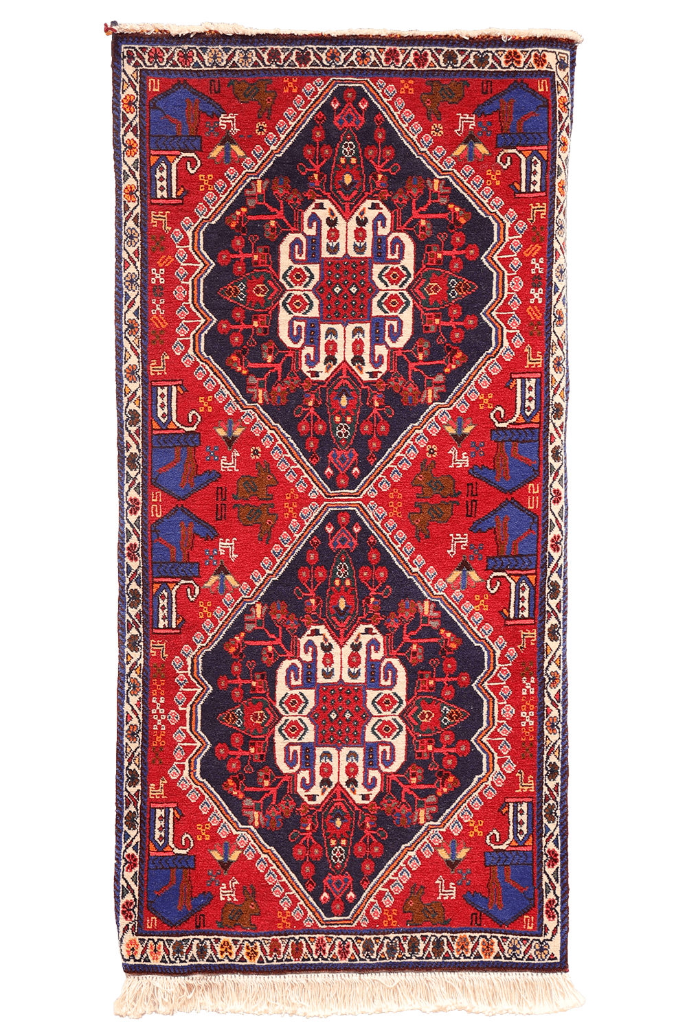 Alfombra Qashqai, Irán. 120x58 cms - Imagen 10