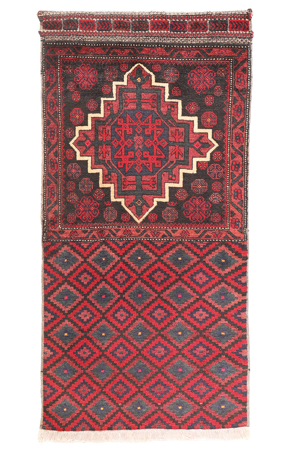Alfombra semi antigua Baluch, Irán. 133x67 cms - Imagen 2
