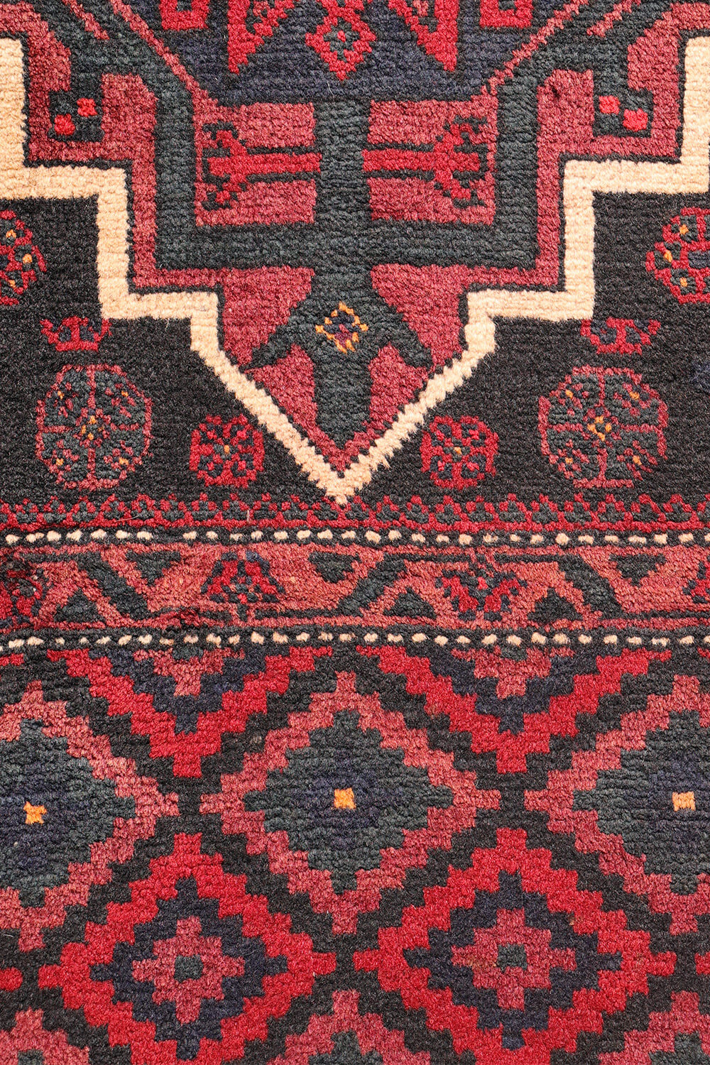 Alfombra semi antigua Baluch, Irán. 133x67 cms - Imagen 3