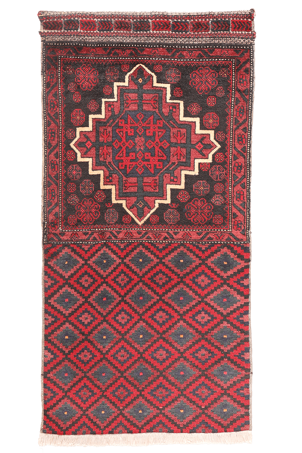 Alfombra semi antigua Baluch, Irán. 133x67 cms - Imagen 10
