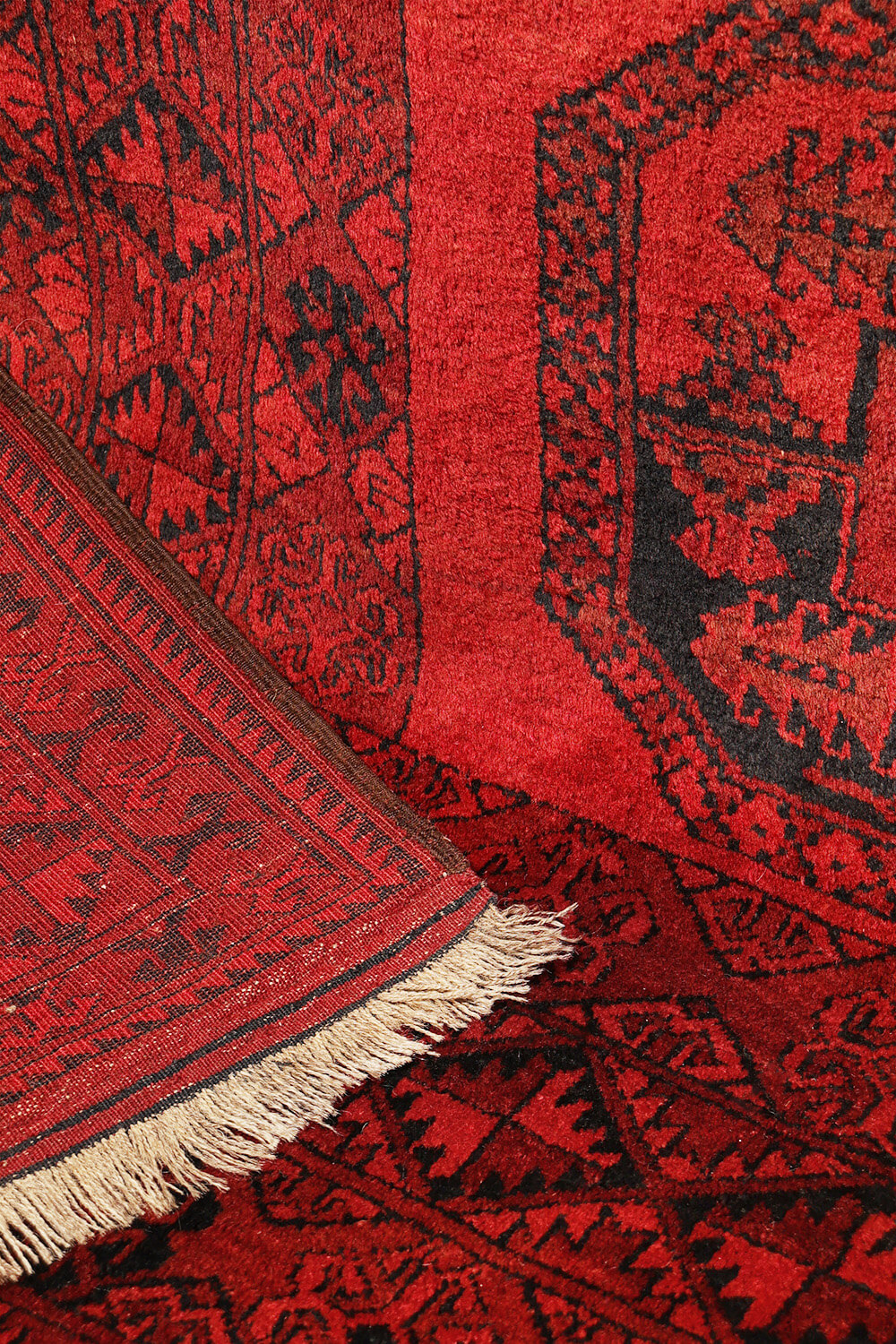 Alfombra semi-antigua turcomana, Afganistán. 325x245 cms - Imagen 11