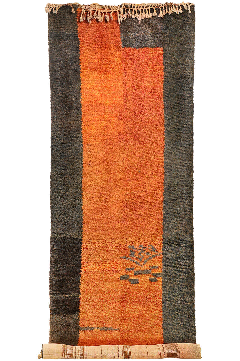 Antique Uzbek Julkhyr rug with inscription from Afghanistan. 394x125 cms - Image 2