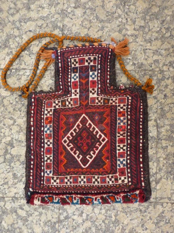 Bolsa de sal Bakhtiari de Irán, 48x36 cms.