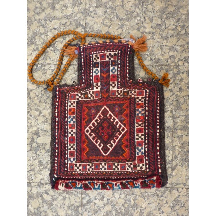 Bolsa de sal Bakhtiari de Irán, 48x36 cms.