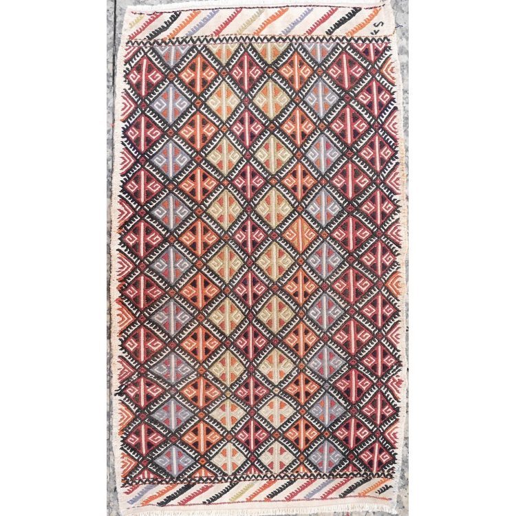 Kilim yastik de Turquía, 85x50 cms.