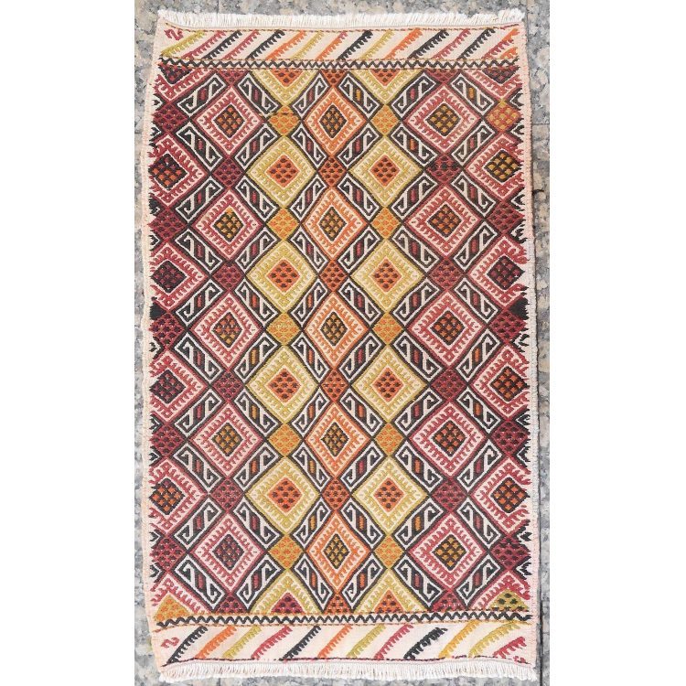 Kilim yastik de Turquía, 80x50 cms.