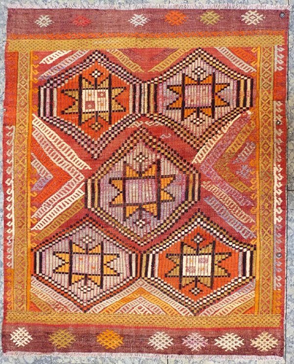 Kilim de Afyon, Turquía. 118x95 cms.