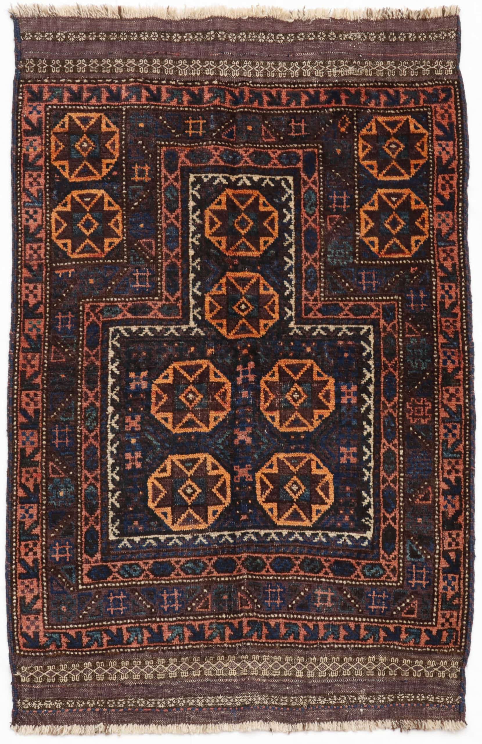 Antique Baluch rug from Afghanistan. 148x96 cms • Nómada